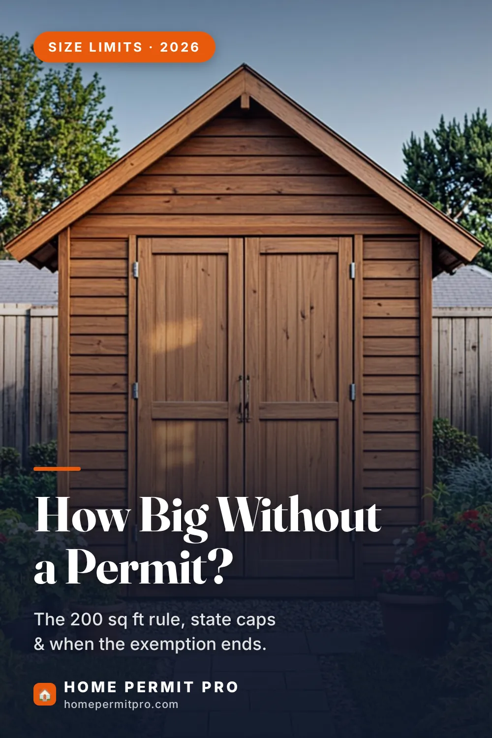 How Big Can a Storage Building Be Without a Permit? — complete guide (pin-size infographic)